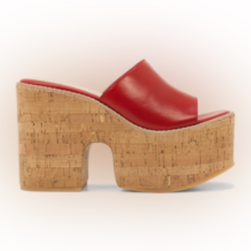 Princess Polly ROC Red Platform Sandals - Picture 3 of 3